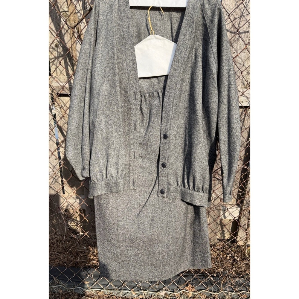 Ann Taylor Dress Suit Gray Size 10 Jacket & Dress Set